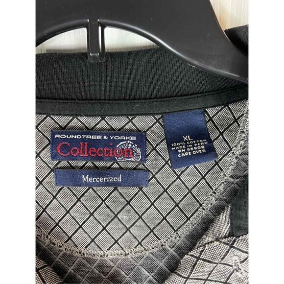 Roundtree & Yorke Mens Mercerized Shirt Size XL - Picture 2 of 3